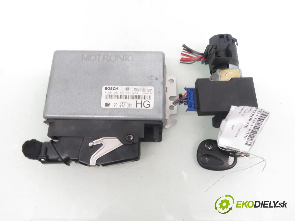 OPEL OMEGA B (25_, 26_, 27_) SEDAN 1997 85,00 2 - X 20 SE 1998,00 spinačka / imobilizéra IMMO / Riadiaca jednotka 90492381HG ; 0261203587 ; 26034041