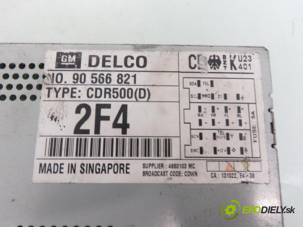 OPEL ZAFIRA A Nadwozie Wielkopojemne (MPV) (T98) MINIVAN 2000 60,00 2.0 DI - X 20 DTL 1995,00 RADIO CD 90566821 ; CDR500D