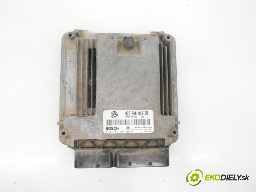 SEAT ALTEA (5P1) MINIVAN 2005 77,00 1.9 TDI PD 105 - BXE 1896,00 řídící jednotka motora 03G906016DH ; 0281011864