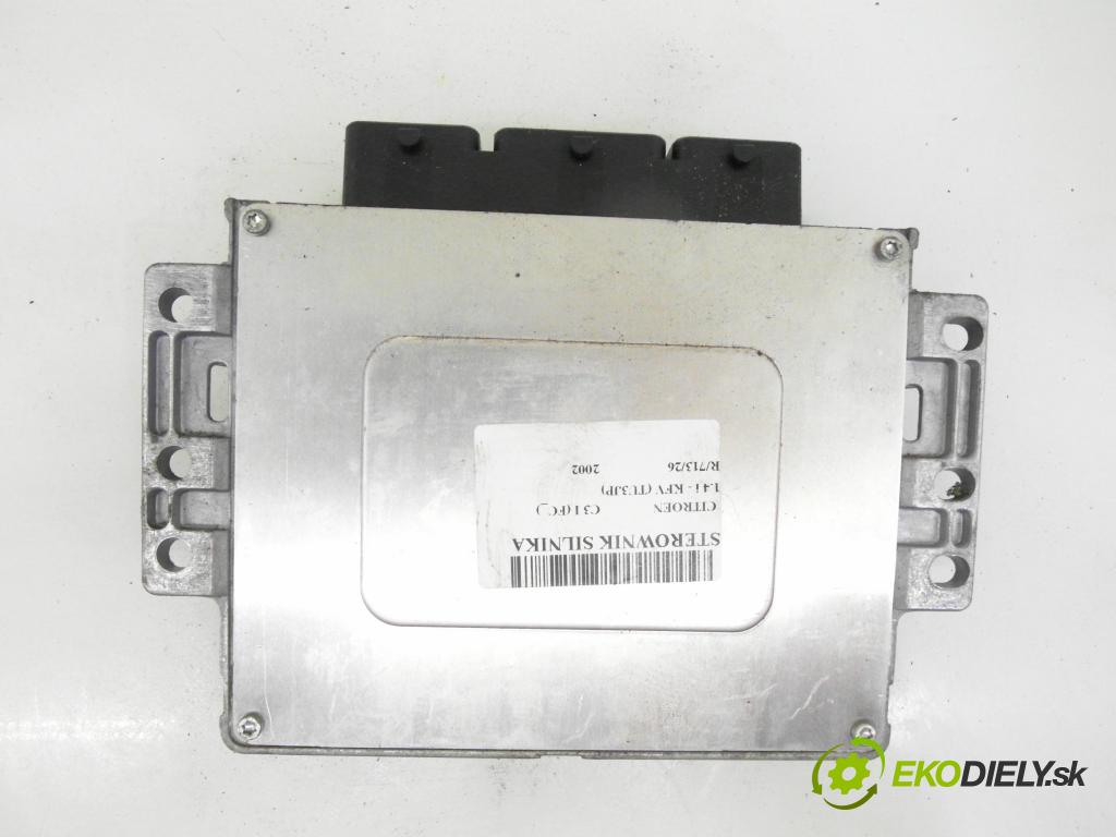 CITROEN C3 I (FC_) HB 2002 54,00 1.4 i - KFV (TU3JP) 1360,00 řídící jednotka motora 9648294180 ; 9642222380 ; 216476273