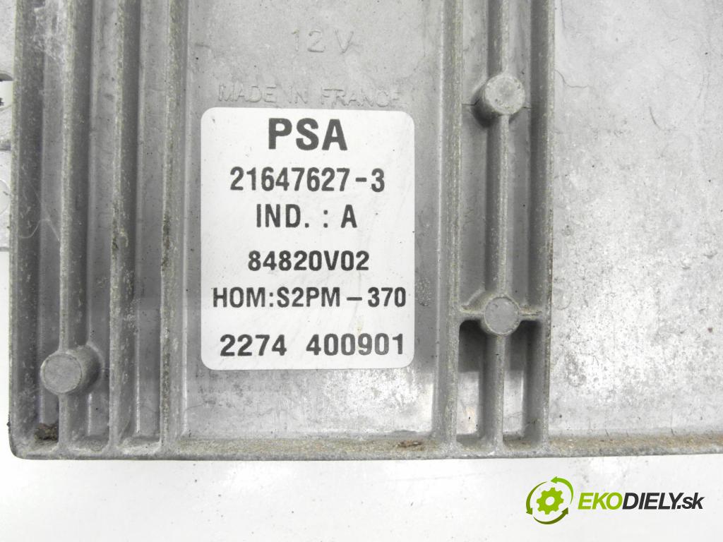 CITROEN C3 I (FC_) HB 2002 54,00 1.4 i - KFV (TU3JP) 1360,00 řídící jednotka motora 9648294180 ; 9642222380 ; 216476273