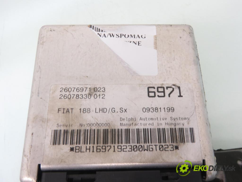 FIAT PUNTO (188_) HB 2002 44,00 1.2 Bifuel - 188 A4.000 1242,00 SLOUPEC / PODPORA elektrický 26076971023 ; 26078330012 ; 46558348
