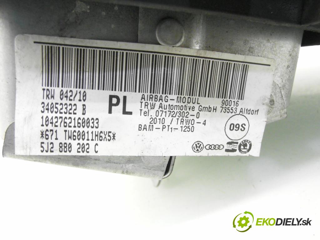SKODA FABIA II Combi (545) KOMBI 2010 59,00 1.4 TDI - BNV 1422,00 AirBag air BAG CESTUJÍCÍ: 5J1880202 ; 34040142A ; 5J2880202C