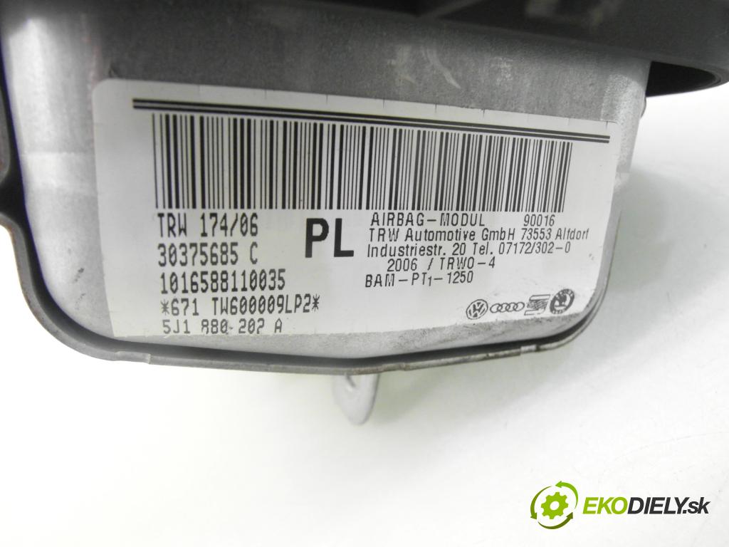 SKODA ROOMSTER (5J) KOMBIVAN 2007 59,00 1.4 TDI - BMS 1422,00 AirBag air BAG CESTUJÍCÍ: 5J1880204 ; 5J1880202A
