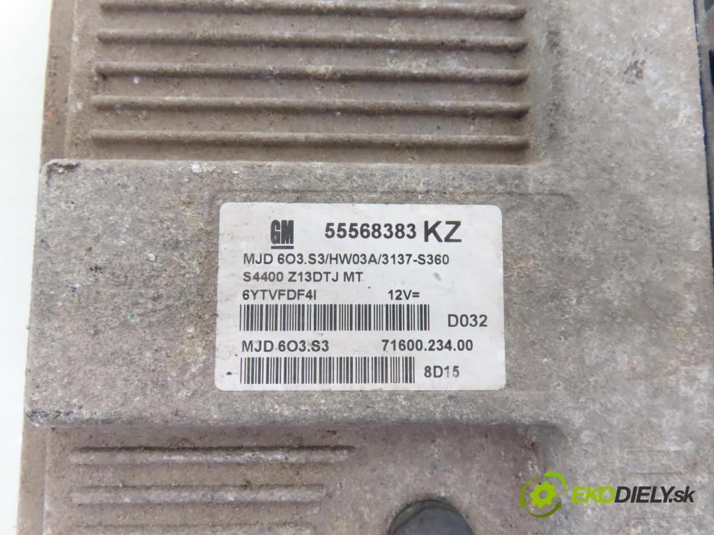 OPEL CORSA D (S07) HB 2008 55,00 1.3 CDTI - Z 13 DTJ 1248,00 Riadiaca jednotka Motor 55568383KZ ; 7160023400 ; MJD6O3S3