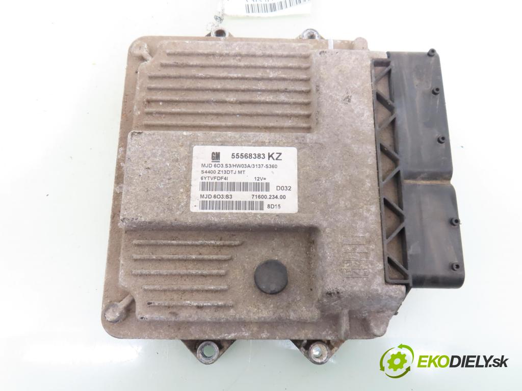 OPEL CORSA D (S07) HB 2008 55,00 1.3 CDTI - Z 13 DTJ 1248,00 Riadiaca jednotka Motor 55568383KZ ; 7160023400 ; MJD6O3S3