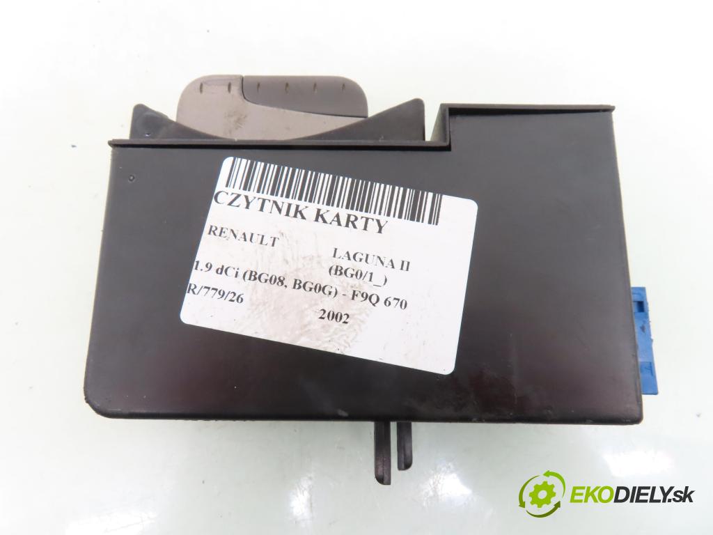 RENAULT LAGUNA II (BG0/1_) LIFTBACK 2002 88,00 1.9 dCi (BG08, BG0G) - F9Q 670 1870,00 čítač KARTY: 8200091857