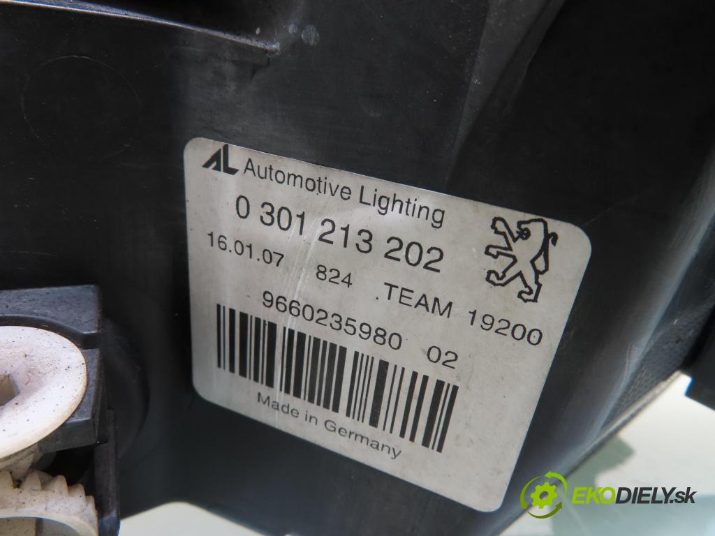 PEUGEOT 407 SW (6E_) KOMBI 2007 80,00 1.6 HDi 110 - 9HZ (DV6TED4) 1560,00 Svetlo PP 0301213202 ; 0301213202 ; 9660235980