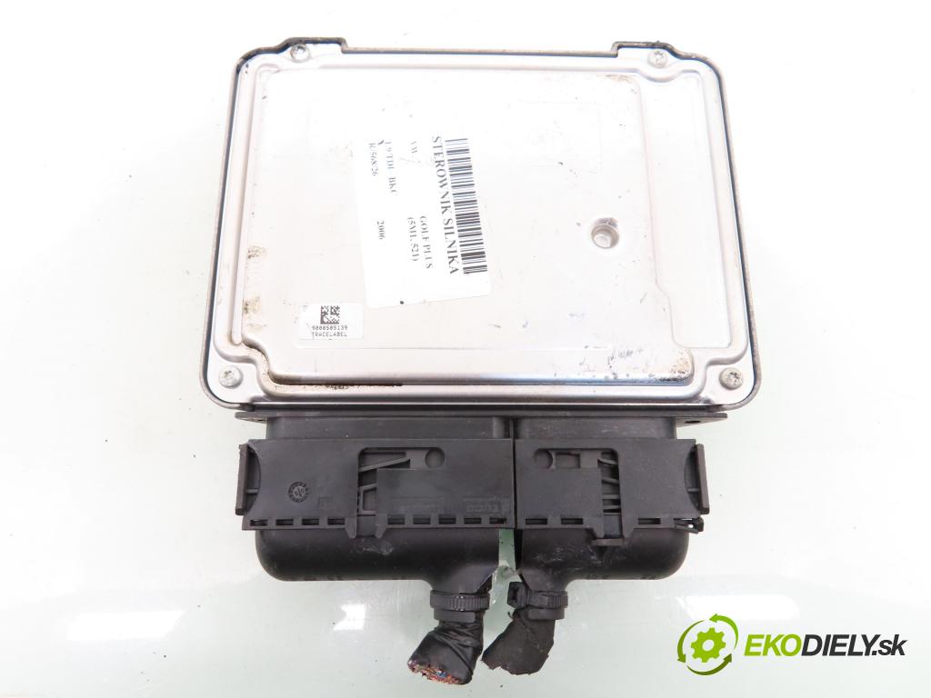 VW GOLF PLUS (5M1, 521) HB 2006 77,00 1.9 TDI - BKC 1896,00 Riadiaca jednotka Motor 03G906021FJ ; 0281013091