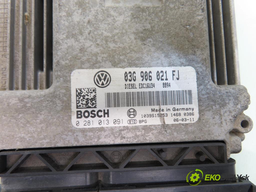 VW GOLF PLUS (5M1, 521) HB 2006 77,00 1.9 TDI - BKC 1896,00 Riadiaca jednotka Motor 03G906021FJ ; 0281013091