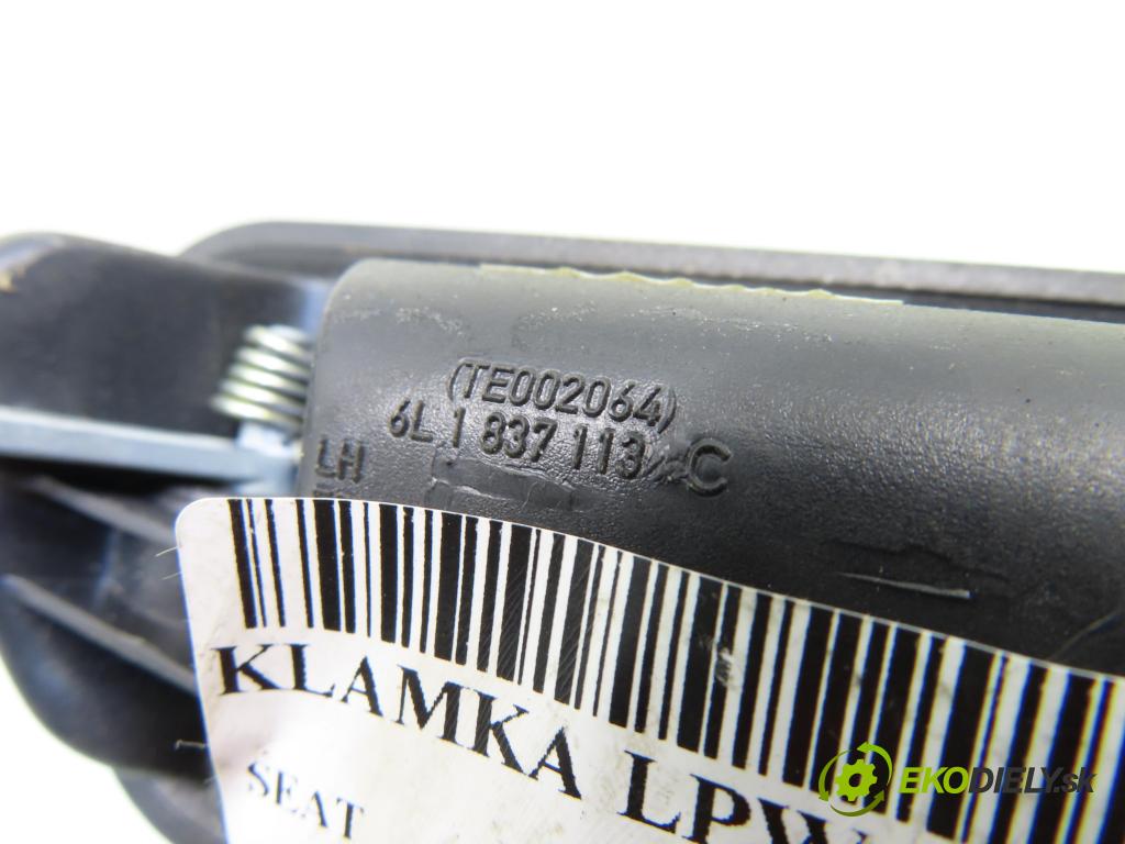 SEAT CORDOBA (6L2) SEDAN 2003 74,00 1.4 16V - BBZ 1390,00 Kľučka LPW 6L1837113C ; 6L1962125