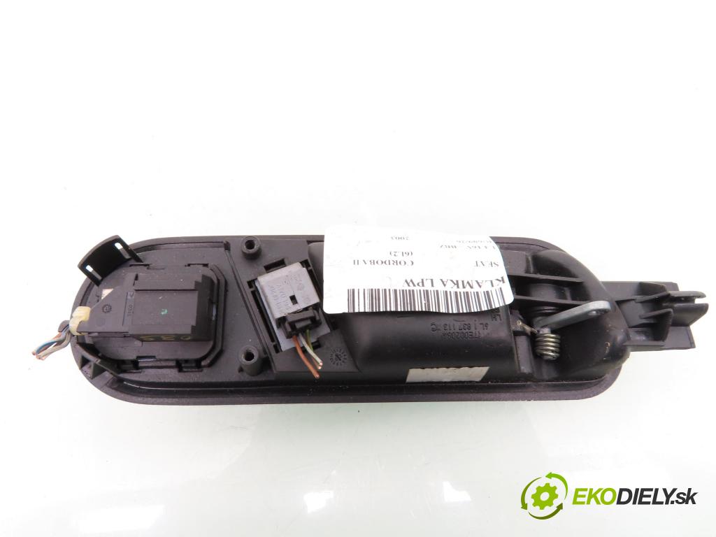 SEAT CORDOBA (6L2) SEDAN 2003 74,00 1.4 16V - BBZ 1390,00 Kľučka LPW 6L1837113C ; 6L1962125
