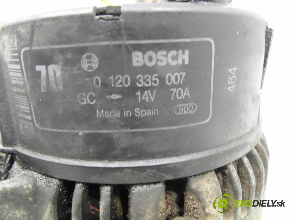 PEUGEOT 306 liftback (7A, 7C, N3, N5) HB 1994 55,00 1.4 - KDX (TU3MC) 1361,00 Alternátor 0120335007 (Alternátor)