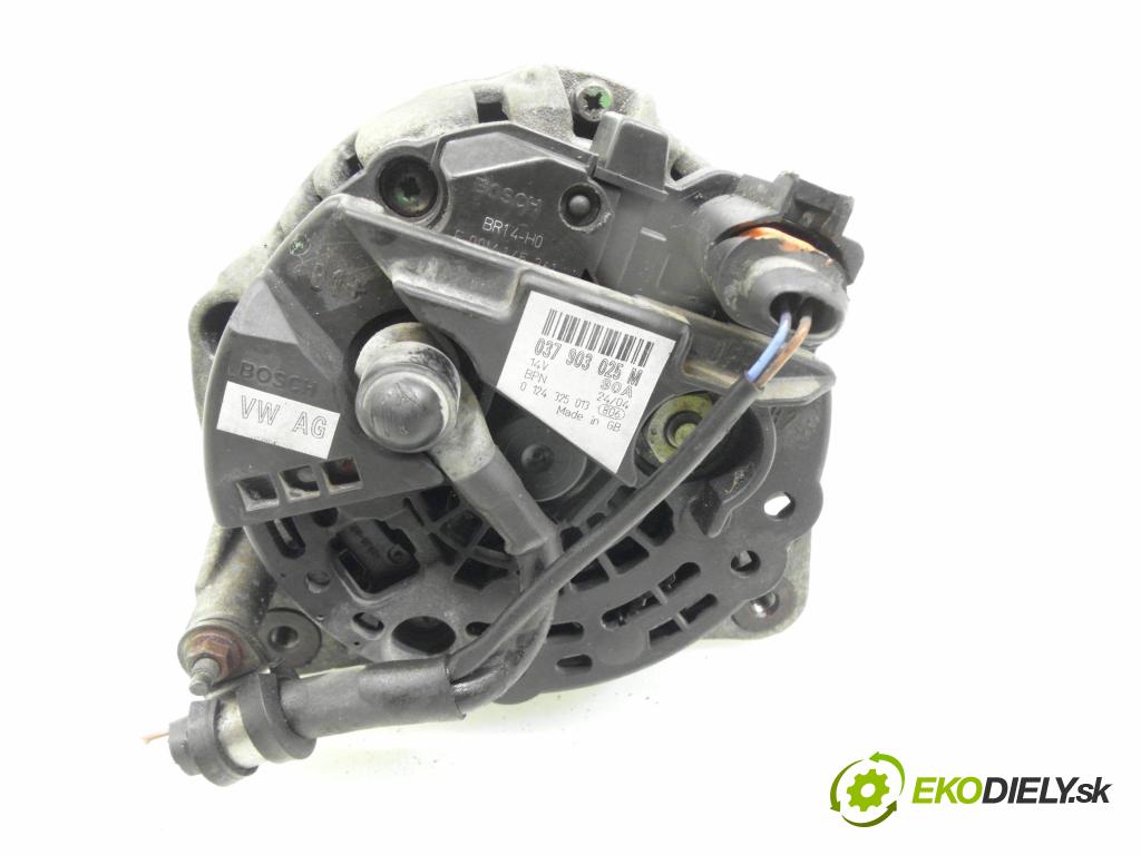 SKODA FABIA I (6Y2) HB 2001 44,00 1.4 - AZE 1397,00 Alternátor 037903025M ; 0124325013 (Alternátor)