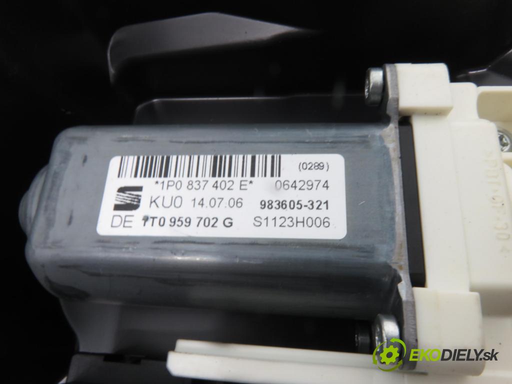 SEAT LEON (1P1) HB 2006 75,00 1.6 - BSE 1595,00 Mechanizmus okien 1T0959702G ; 1K0959792M
