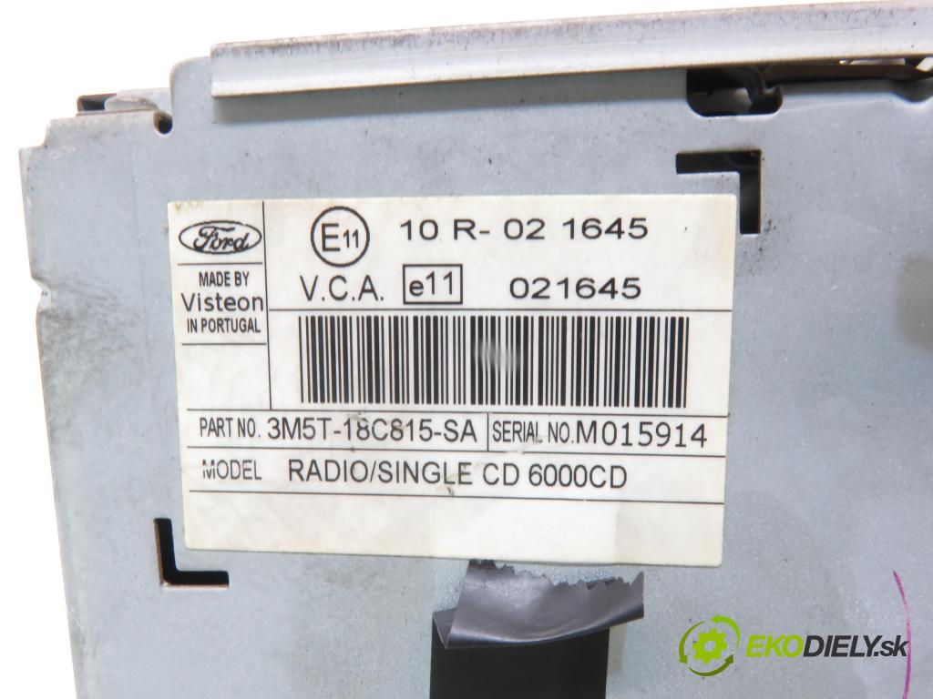 FORD FOCUS C-MAX (DM2) MINIVAN 2007 66,00 1.6 TDCi - HHDB 1560,00 RADIO CD 3M5T18C815SA