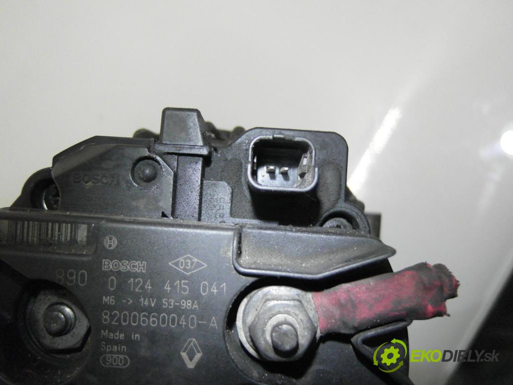 DACIA SANDERO HB 2008 55,00 1.4 - K7J 710 1390,00 Alternátor 0124415041 ; 8200660040 (Alternátor)
