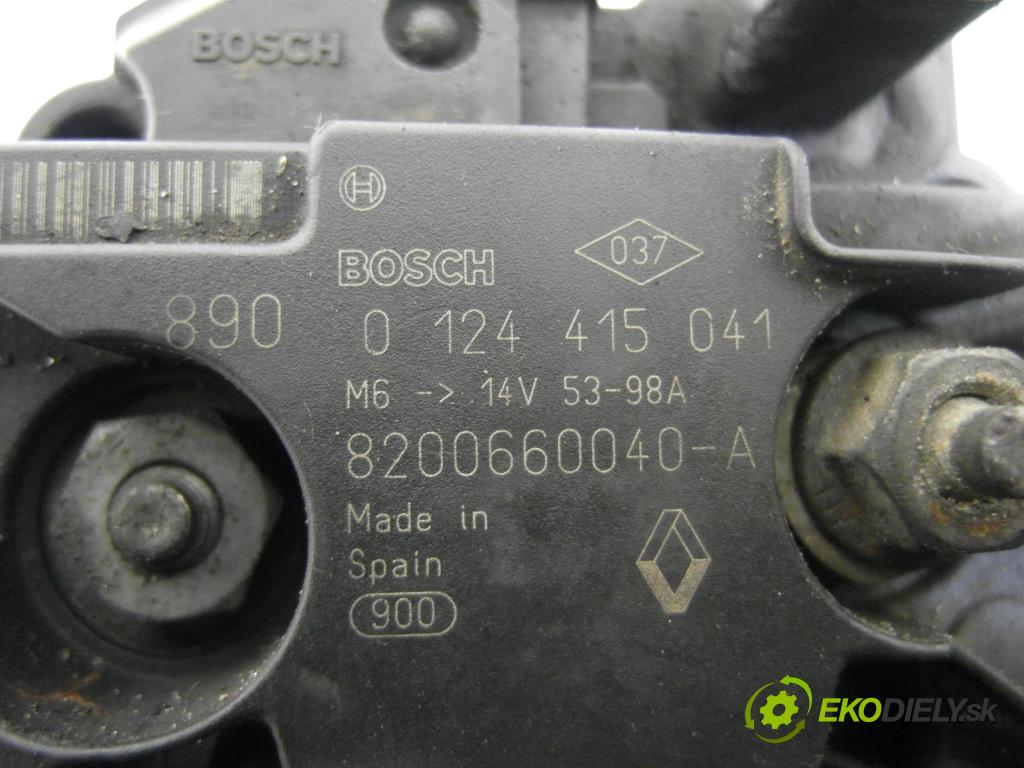 DACIA SANDERO HB 2008 55,00 1.4 - K7J 710 1390,00 Alternátor 0124415041 ; 8200660040 (Alternátor)
