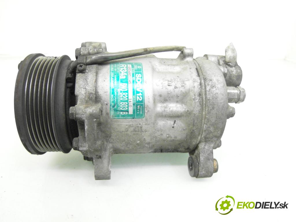 VW LUPO (6X1, 6E1) HB 2001 55,00 1.4 TDI - AMF 1422,00 KOMPRESOR: klimatizace 6N0820803B ; SD6V12 (Kompresor klimatizace)