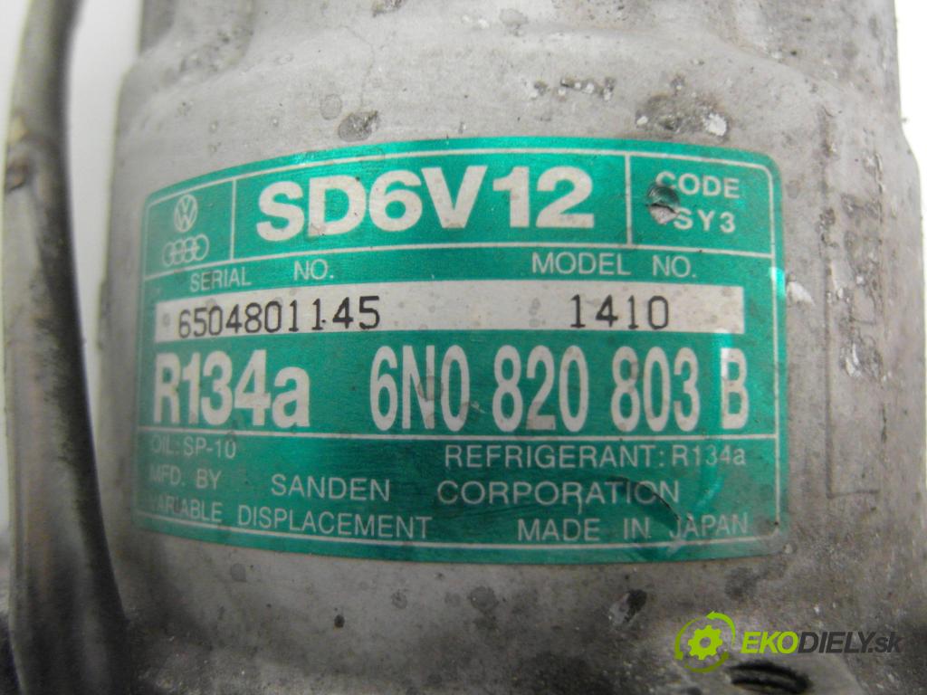 VW LUPO (6X1, 6E1) HB 2001 55,00 1.4 TDI - AMF 1422,00 KOMPRESOR: klimatizace 6N0820803B ; SD6V12 (Kompresor klimatizace)