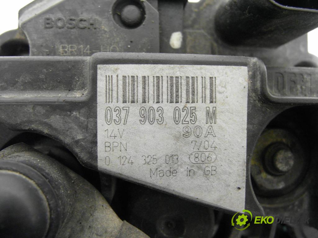 SEAT CORDOBA (6L2) SEDAN 2004 55,00 1.4 16V - BBY 1390,00 Alternátor 037903025M ; 0124325013 (Alternátor)