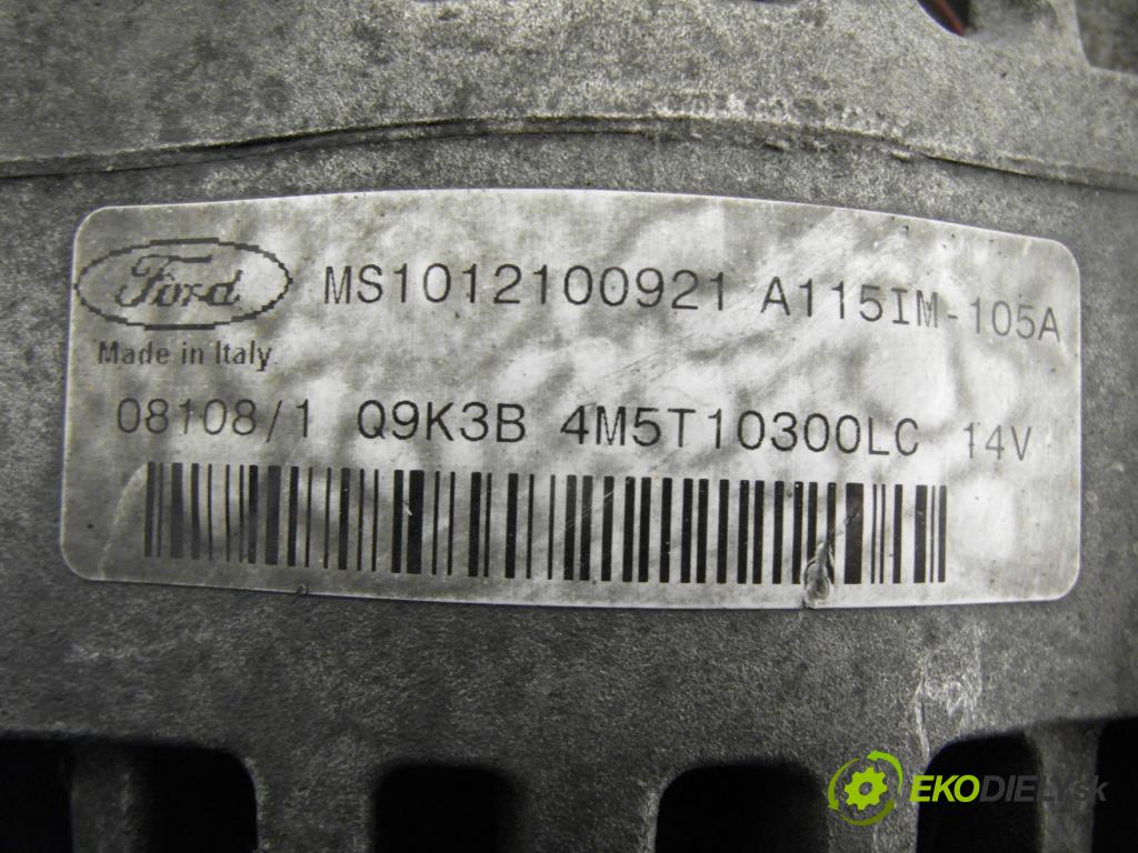 FORD FOCUS II (DA_, HCP) HB 2008 85,00 1.8 TDCi - KKDA 1753,00 Alternátor 4M5T10300LC ; MS1012100921 ; A115IM (Alternátor)