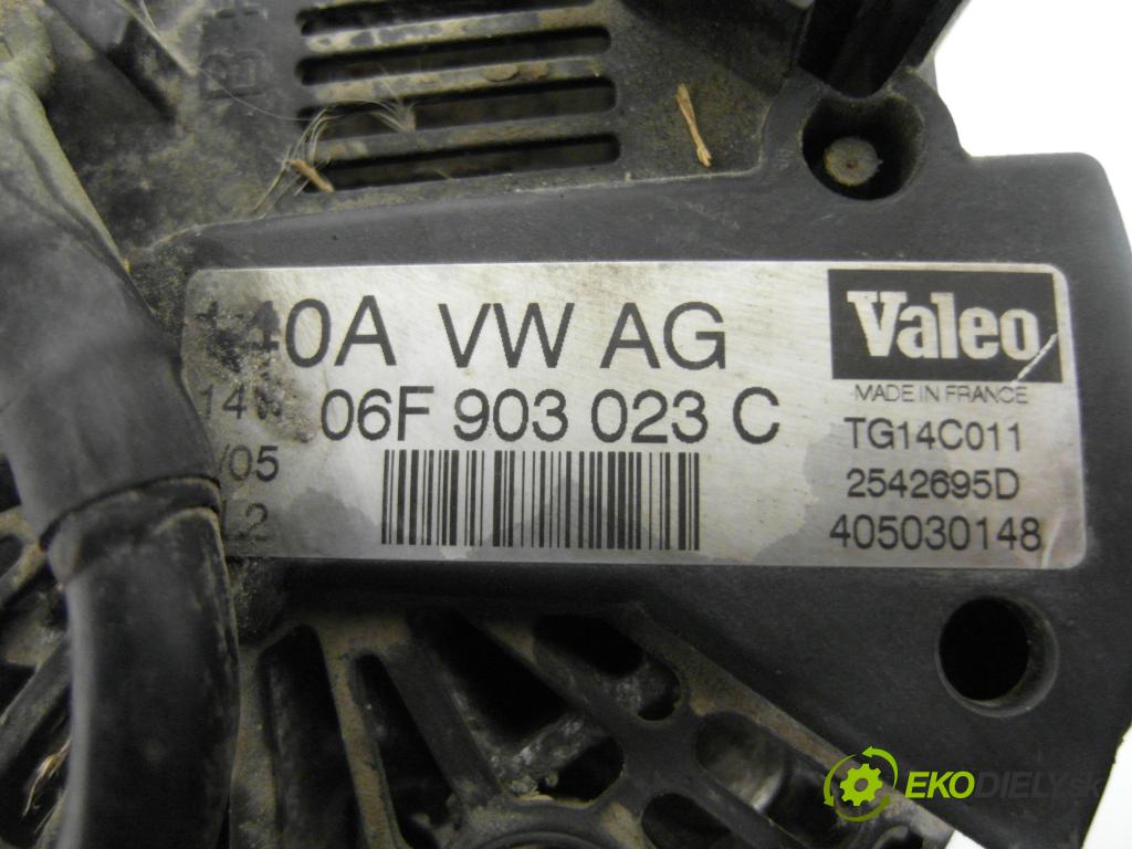 SEAT ALTEA (5P1) MINIVAN 2005 77,00 1.9 TDI - BXE 1896,00 Alternátor 06F903023C ; TG14C011 ; 2542695D (Alternátor)