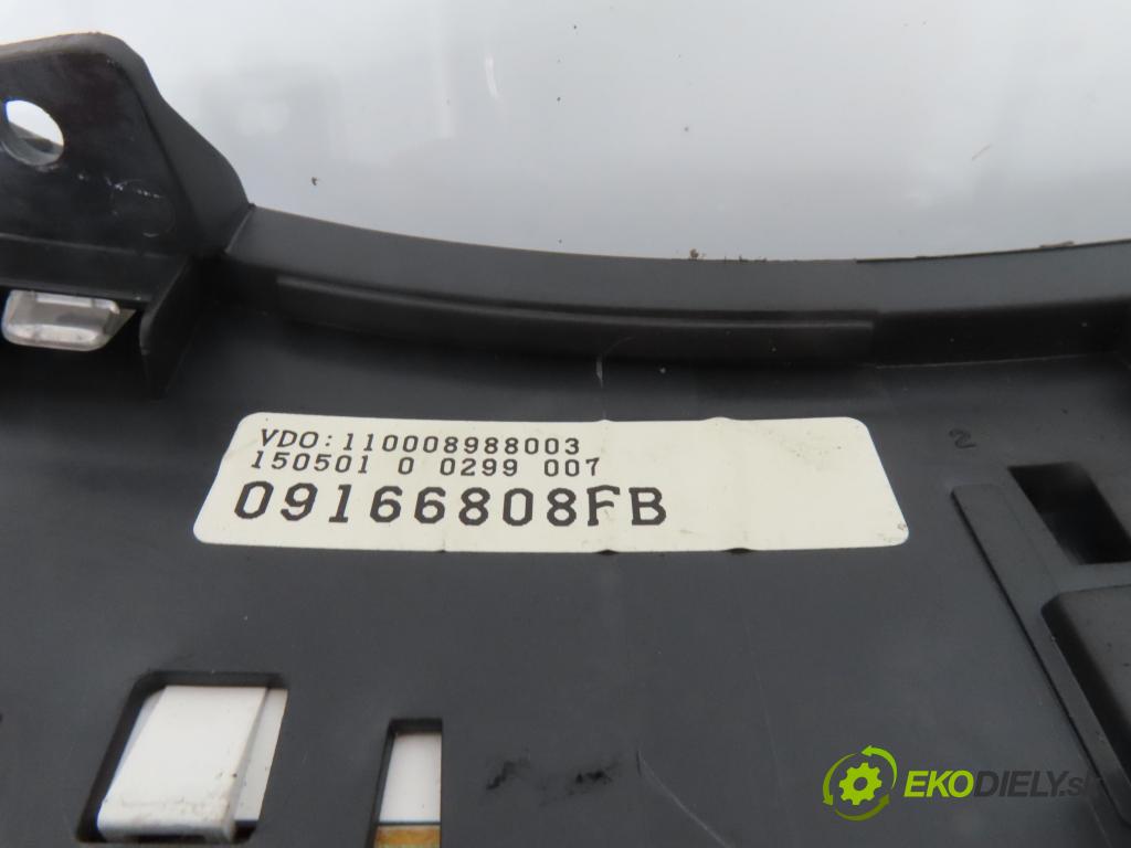 OPEL CORSA C (X01) HB 2001 55,00 1.7 DTI - Y 17 DT 1686,00 prístrojovka elektrický 09166808FB
