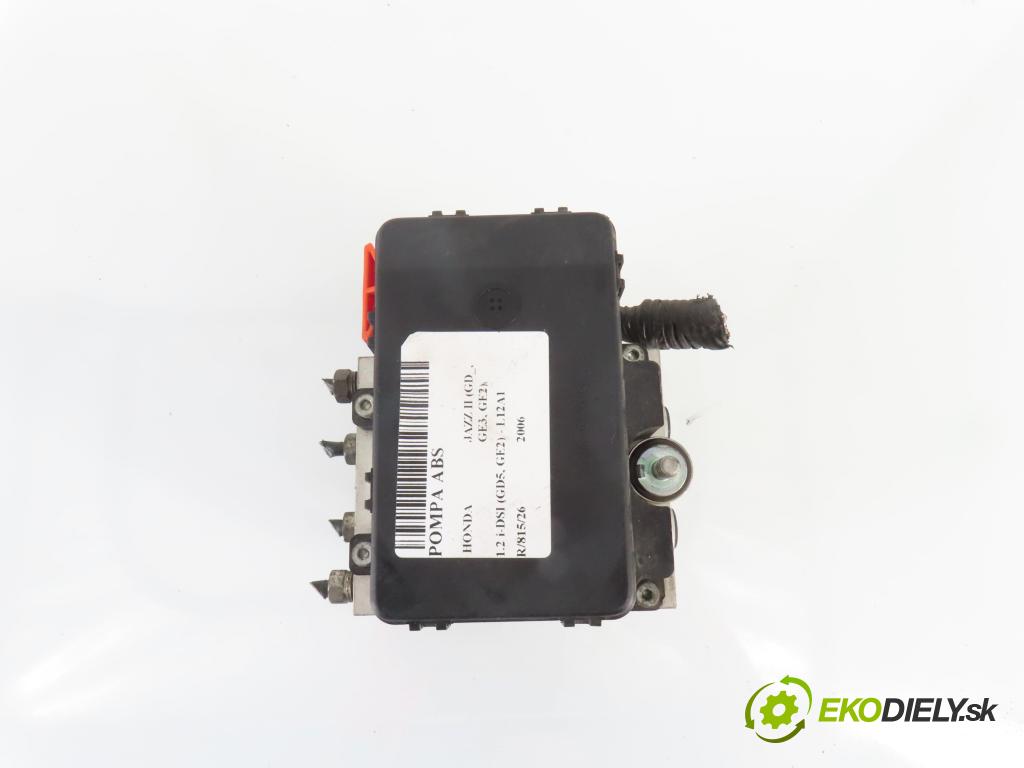 HONDA JAZZ II (GD_, GE3, GE2) HB 2006 57,00 1.2 i-DSI (GD5, GE2) - L12A1 1243,00 Pumpa ABS SAAJ5 ; A4044001396 (Pumpa ABS)