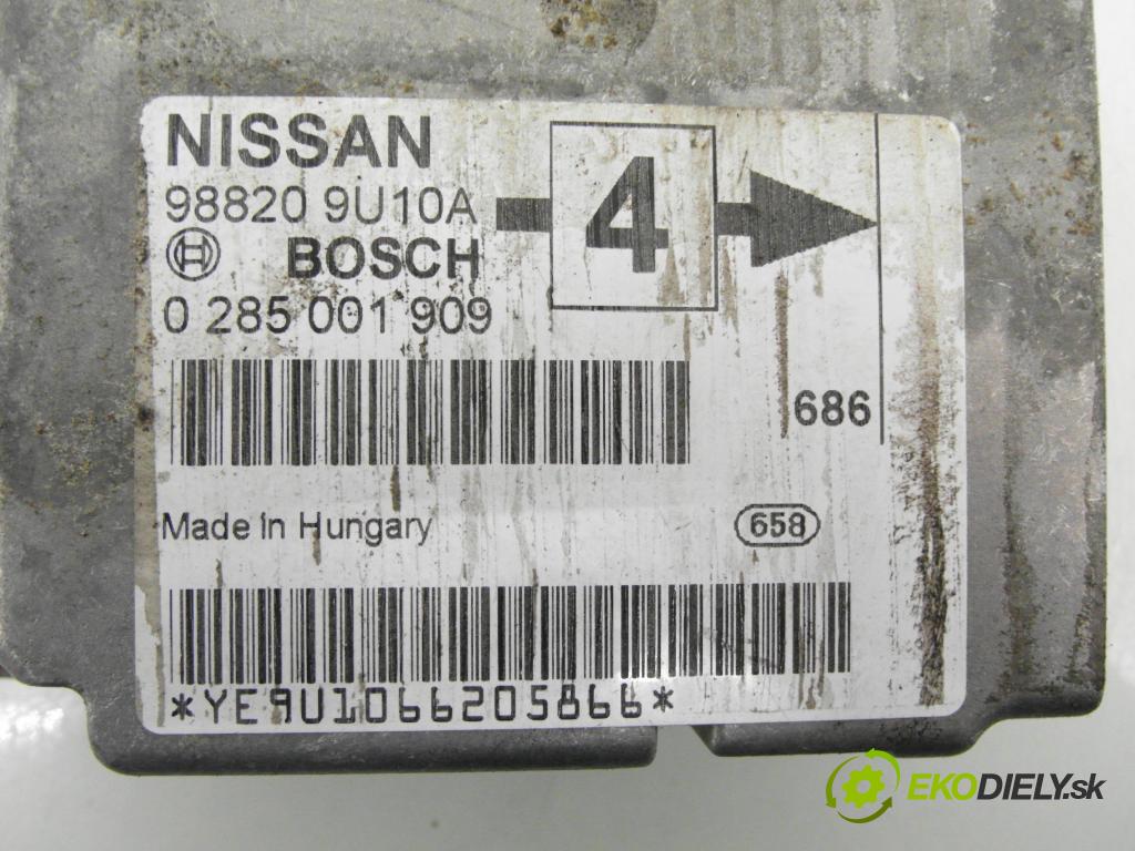 NISSAN NOTE (E11, NE11) HB 2006 63,00 1.5 dCi - K9K 276 1461,00 MODUL air BAG 988209U10A ; 0285001909
