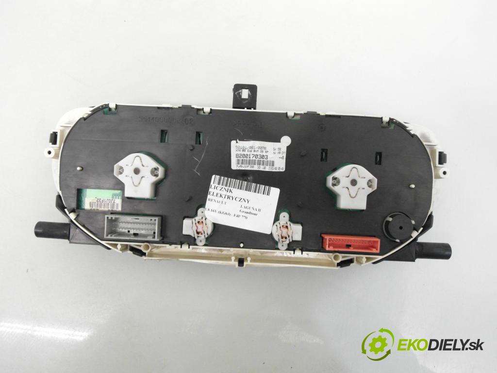 RENAULT LAGUNA II Grandtour (KG0/1_) KOMBI 2002 85,00 1.8 16V (KG0J) - F4P 770 1783,00 Prístrojovka elektrický 8200170303 ; 5514000062