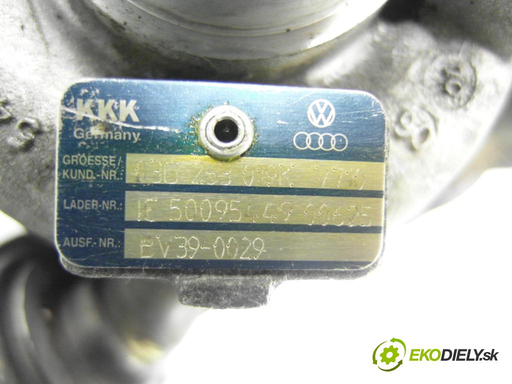 VW GOLF PLUS (5M1, 521) HB 2006 77,00 1.9 TDI - BKC 1896,00 Turbodúchadlo BV390029 ; 03G971858F (Turbodúchadlo (kompletné))