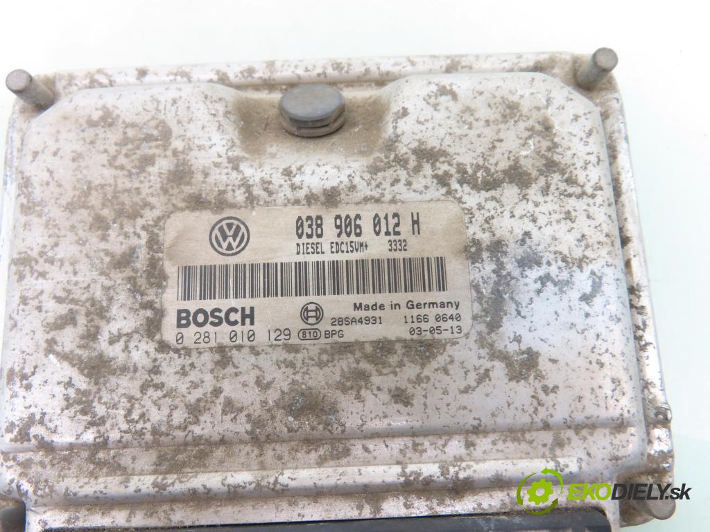 SKODA OCTAVIA I (1U2) SEDAN 2003 66,00 1.9 TDI - AGR 1896,00 řídící jednotka motora 038906012H ; 0281010129