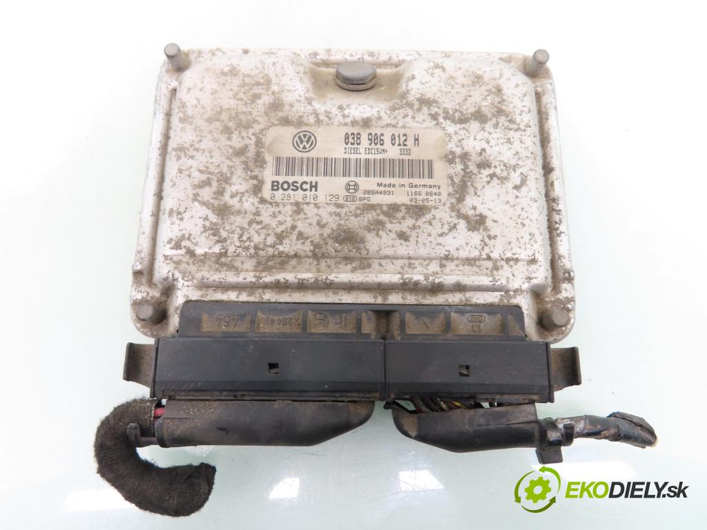 SKODA OCTAVIA I (1U2) SEDAN 2003 66,00 1.9 TDI - AGR 1896,00 řídící jednotka motora 038906012H ; 0281010129