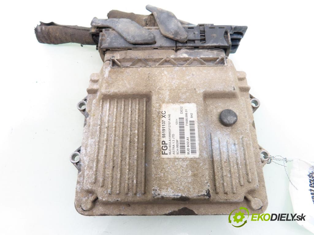 OPEL ASTRA H (A04) HB 2005 66,00 1.3 CDTI - Z 13 DTH 1248,00 řídící jednotka motora 55191137XC ; MJD602A1 ; 7160009901