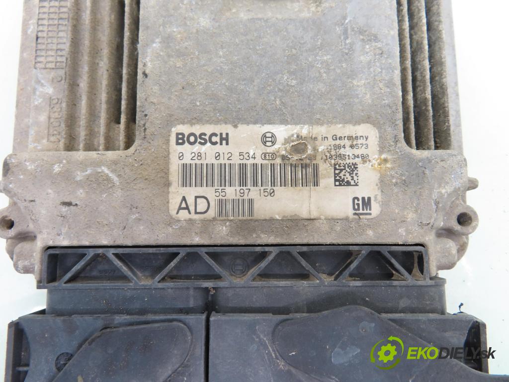 OPEL VECTRA C Kombi (Z02) KOMBI 2006 110,00 1.9 CDTI - Z 19 DTH 1910,00 řídící jednotka motora 0281012534 ; 55197150