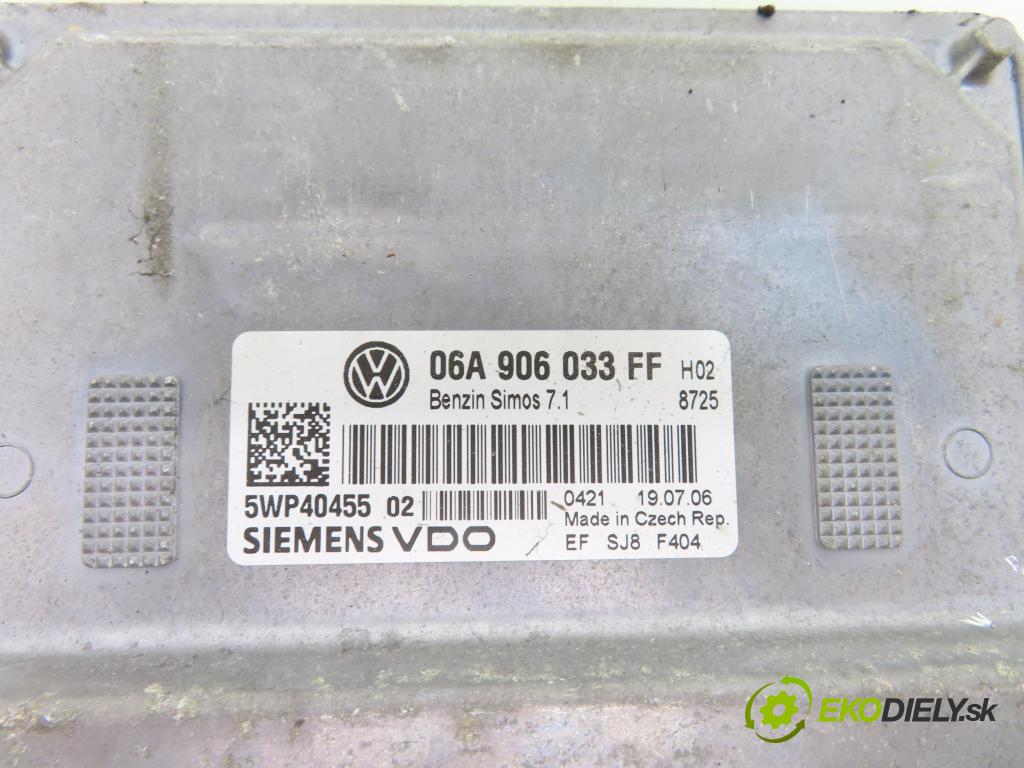 SEAT LEON (1P1) HB 2006 75,00 1.6 - BSE 1595,00 řídící jednotka motora 06A906033FF ; 5WP4045502
