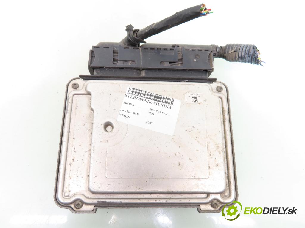SKODA ROOMSTER (5J) KOMBIVAN 2007 59,00 1.4 TDI - BMS 1422,00 Riadiaca jednotka Motor 045906013A ; 0281013182
