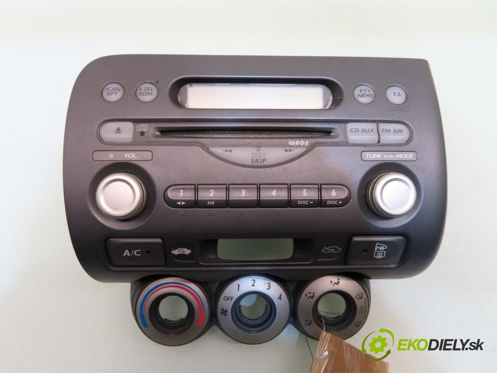 HONDA JAZZ II (GD_, GE3, GE2) HB 2006 57,00 1.2 i-DSI (GD5, GE2) - L12A1 1243,00 RADIO CD 39175SAAG120M1 ; 39100SAAG132N5