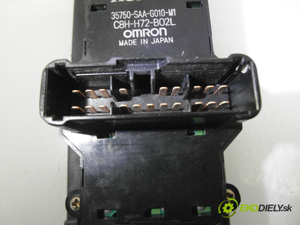 HONDA JAZZ II (GD_, GE3, GE2) HB 2002 57,00 1.2 i-DSI (GD5, GE2) - L12A1 1243,00 Panel ovládaní oken 35750SAAG010M1 ; C8HH72B02L