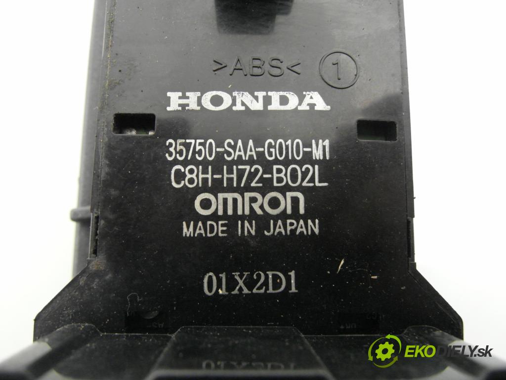 HONDA JAZZ II (GD_, GE3, GE2) HB 2002 57,00 1.2 i-DSI (GD5, GE2) - L12A1 1243,00 Panel ovládaní oken 35750SAAG010M1 ; C8HH72B02L
