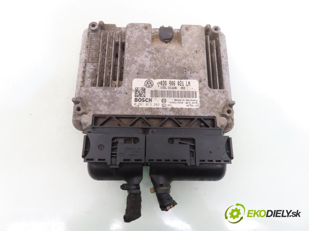 SEAT ALTEA (5P1) MINIVAN 2007 77,00 1.9 TDI - BXE 1896,00 řídící jednotka motora 03G906021LN ; 0281013282
