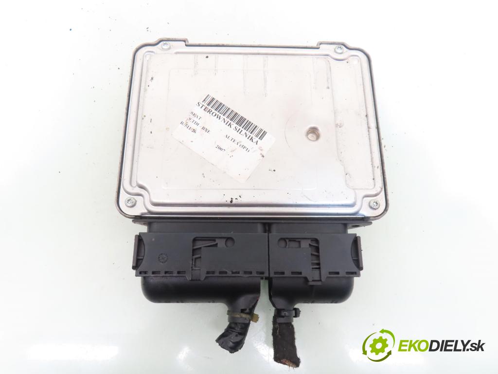 SEAT ALTEA (5P1) MINIVAN 2007 77,00 1.9 TDI - BXE 1896,00 řídící jednotka motora 03G906021LN ; 0281013282