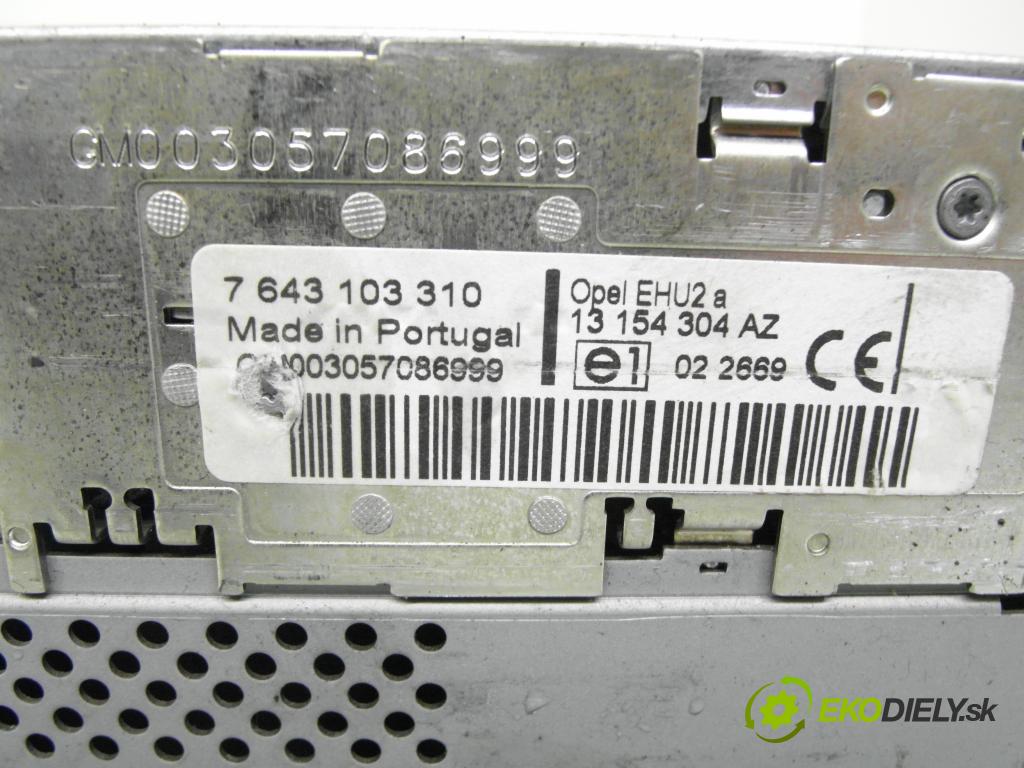 OPEL ASTRA H GTC (L08) COUPE 2005 77,00 1.6 - Z 16 XE1 1598,00 RADIO CD 13154304 ; 453116246 ; 13111165