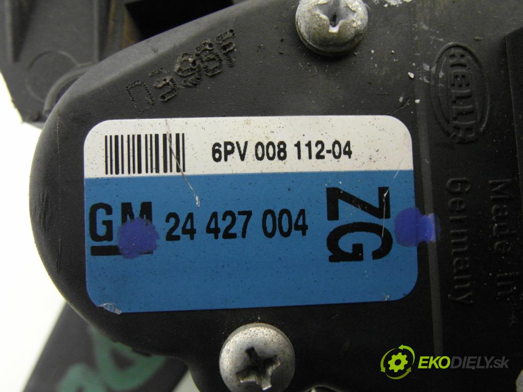 OPEL CORSA C (X01) HB 2005 51,00 1.3 CDTI - Z 13 DT 1248,00 potenciometr plynového pedálu 24427004228ZG ; 6PV00811204 (Potenciometr plynového pedálu)