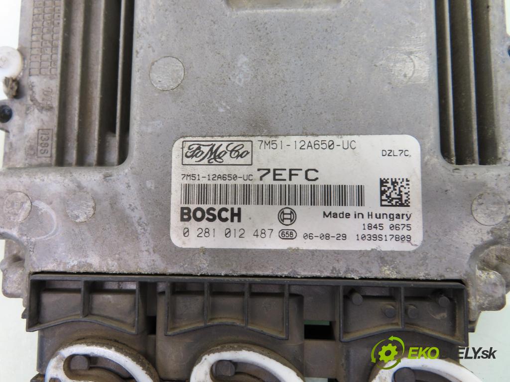 FORD FOCUS C-MAX (DM2) MINIVAN 2006 80,00 1.6 TDCi - G8DA 1560,00 řídící jednotka motora 0281012487 ; 7M5112A650UC
