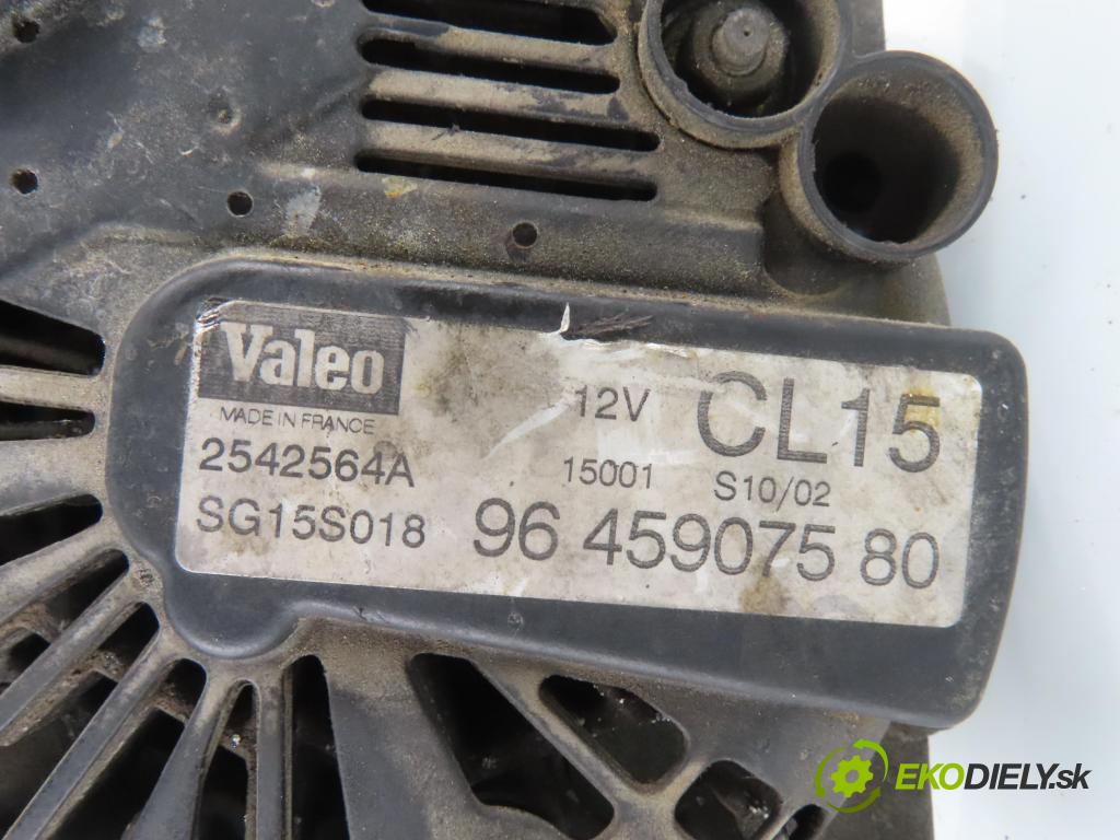 PEUGEOT 307 (3A/C) HB 2000 79,00 2.0 HDi 110 - RHS (DW10ATED) 1997,00 Alternátor 9645907580 (Alternátor)