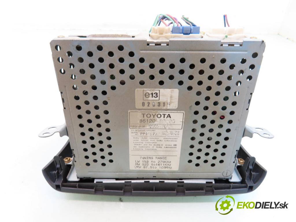 TOYOTA YARIS (_P1_) HB 2000 50,00 1.0 (SCP10_) - 1SZ-FE 998,00 RADIO modul 8612052020