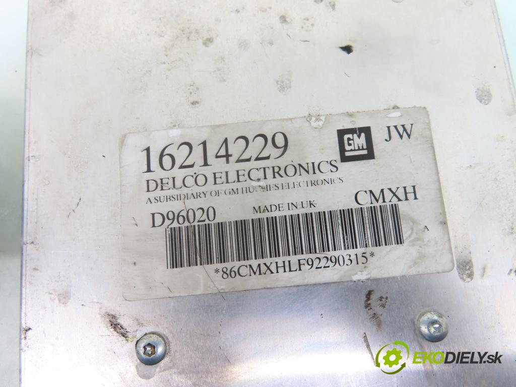 OPEL ASTRA G liftback (T98) HB 1998 55,00 1.6 - X 16 SZR 1598,00 spínačka / imobilizéra IMMO / řídící jednotka 16214229 ; 26034041 ; 26034040