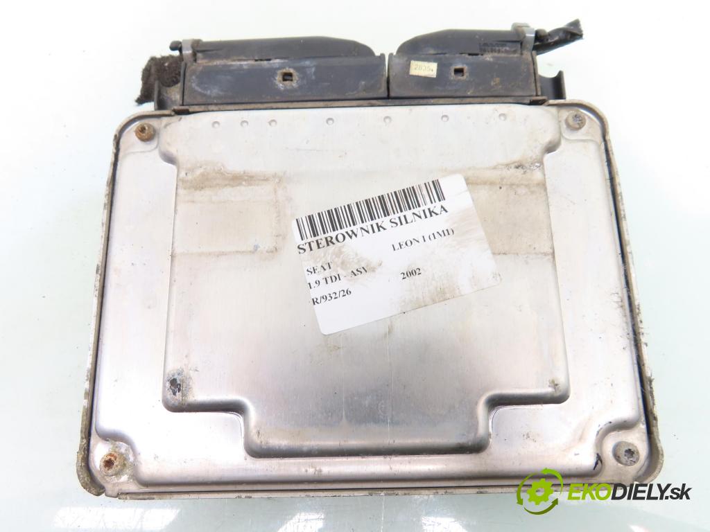 SEAT LEON (1M1) HB 2002 81,00 1.9 TDI - ASV 1896,00 řídící jednotka motora 038906012FK ; 0281010683